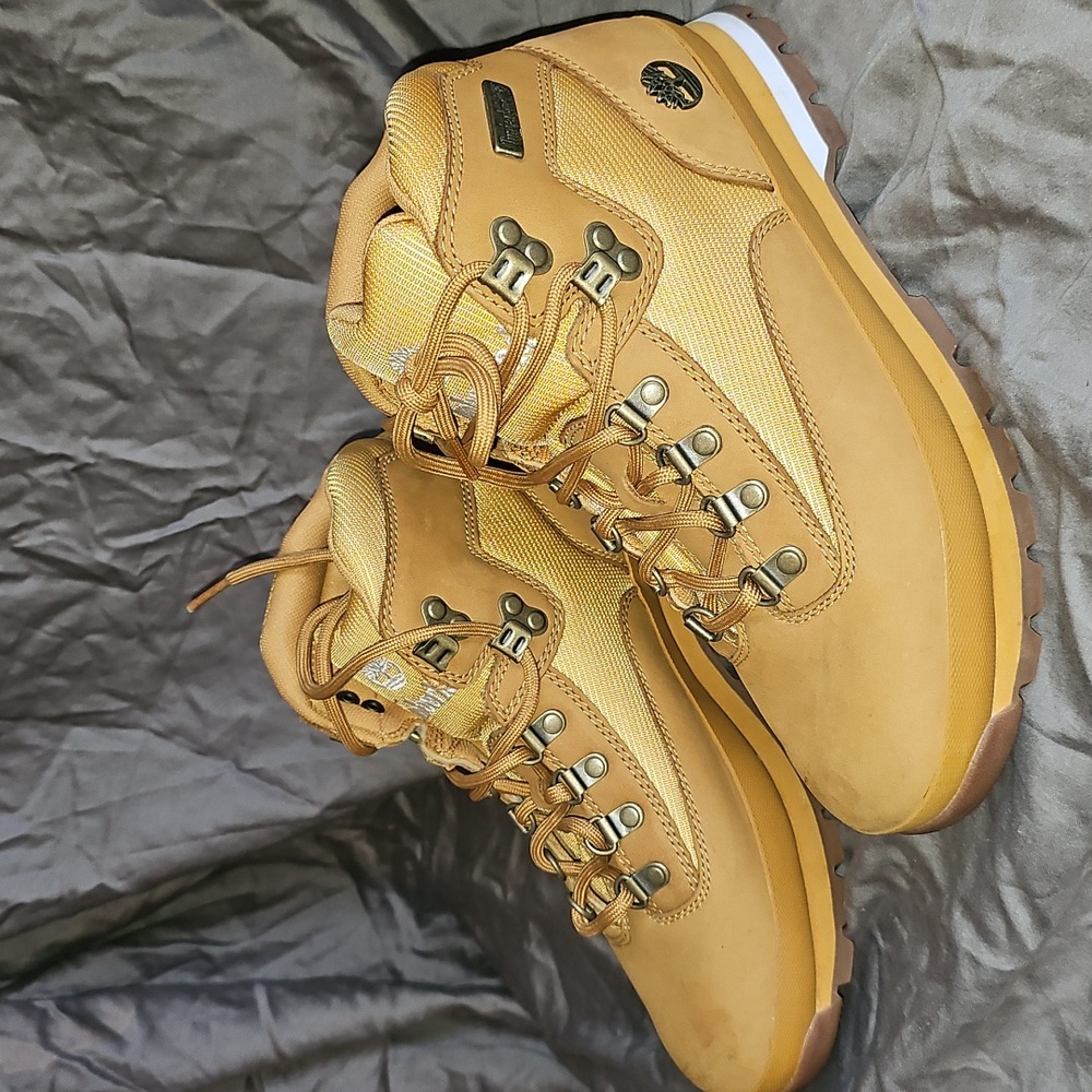 GUC Timberland Tan Leather Hiking Boots US Men Sz 8